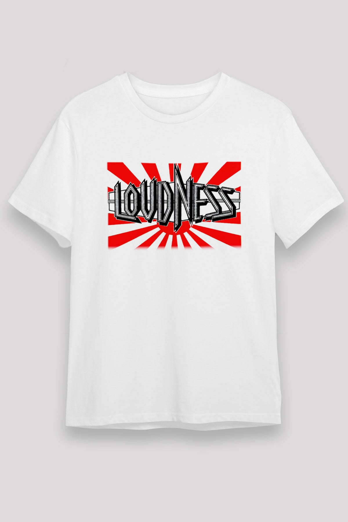 Loudness Beyaz Unisex Tişört T-Shirt - TişörtFabrikası