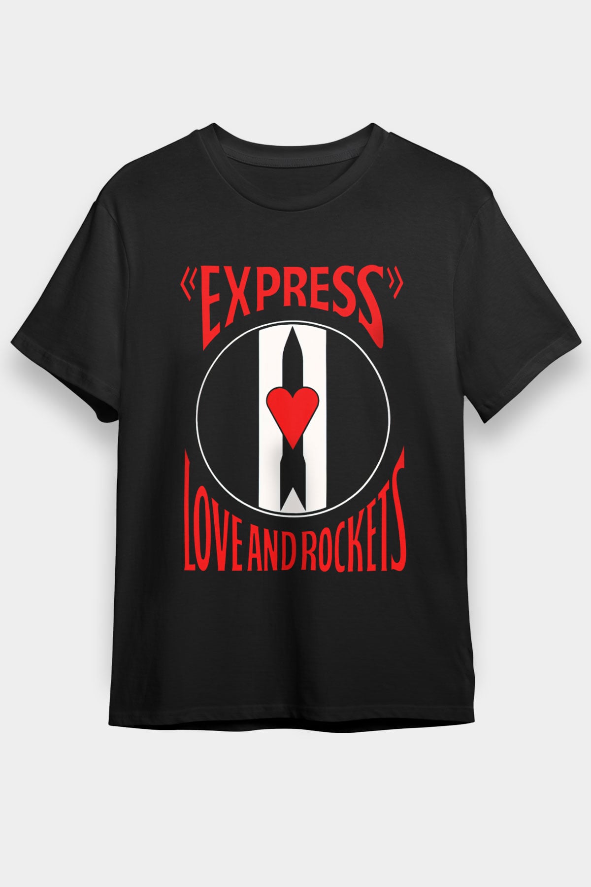 Love and Rockets Siyah Unisex Tişört T-Shirt - TişörtFabrikası