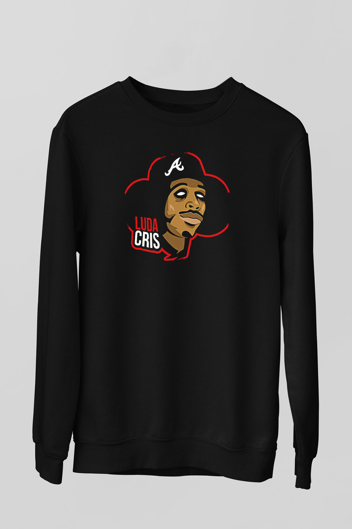 Ludacris Baskılı Unisex Siyah Sweatshirt