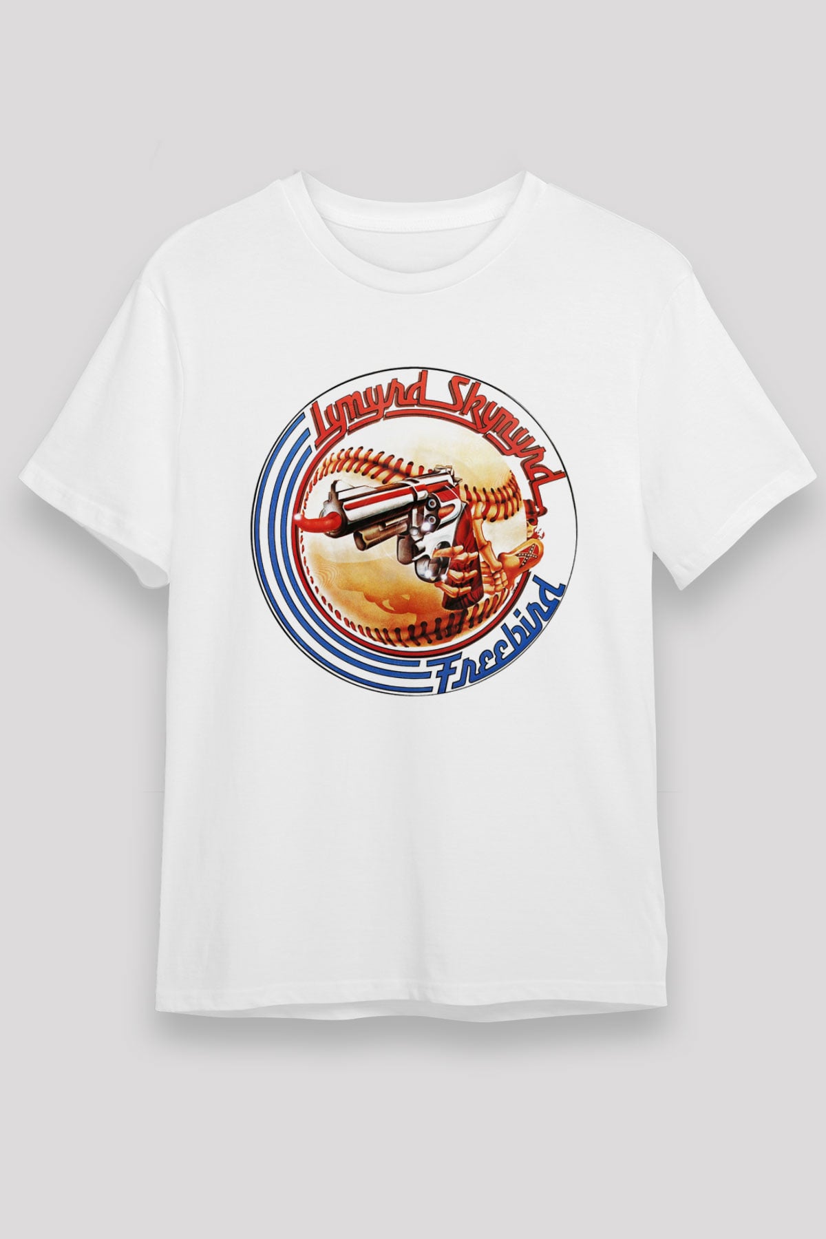 Lynyrd Skynyrd Beyaz Unisex Tişört T-Shirt - TişörtFabrikası