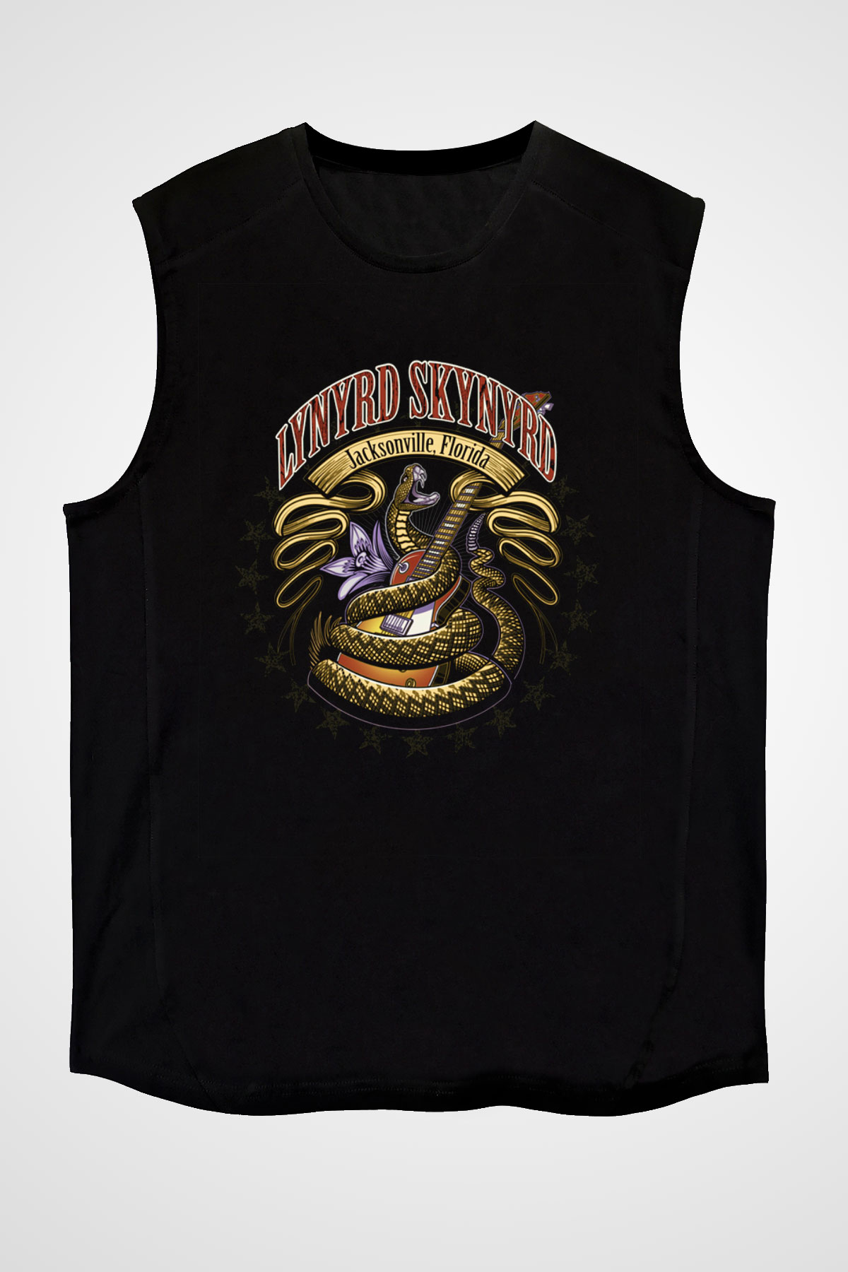 Lynyrd Skynyrd Siyah Unisex Kolsuz Tişört