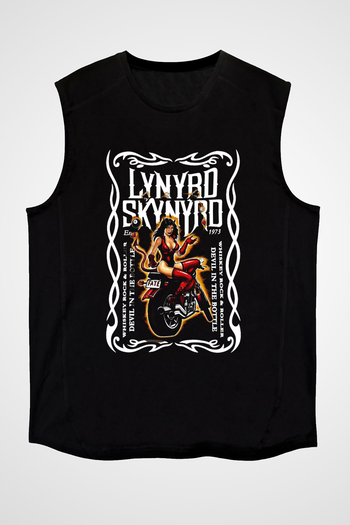 Lynyrd Skynyrd Siyah Unisex Kolsuz Tişört
