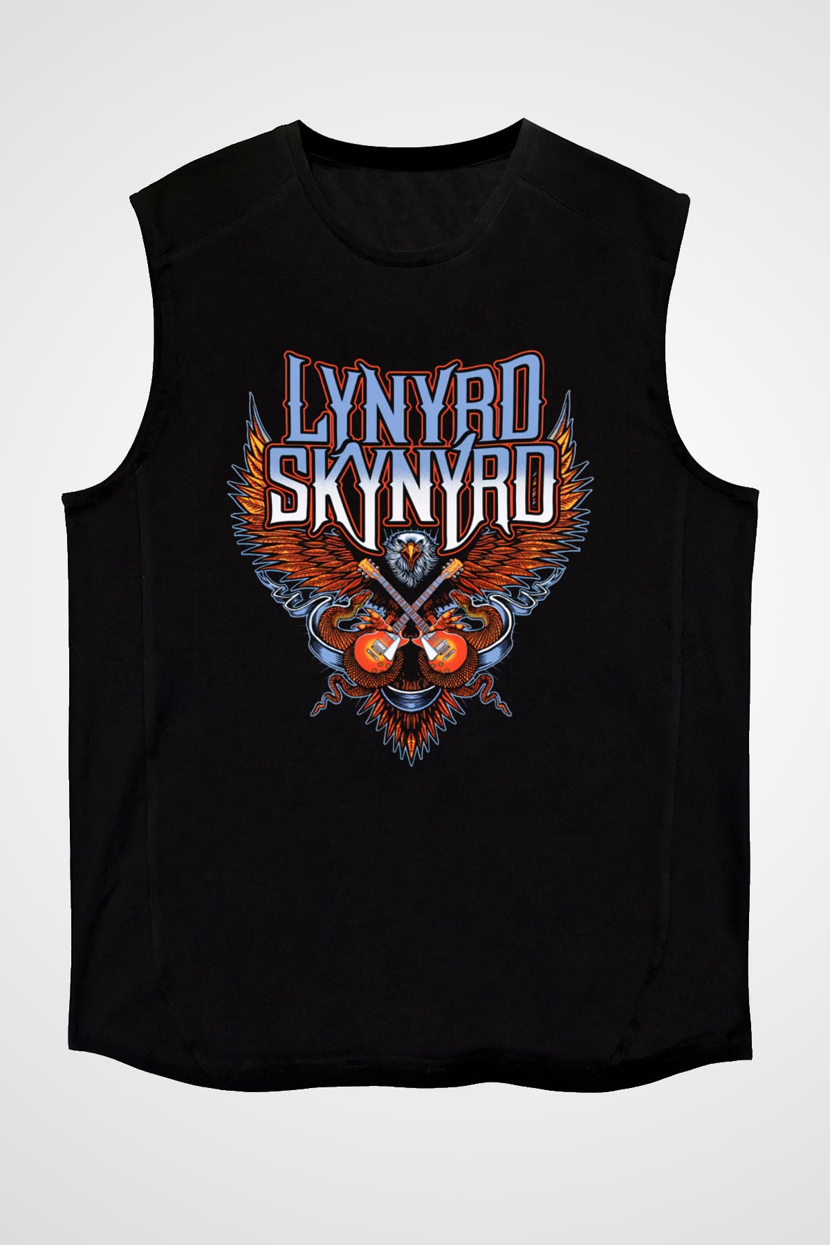 Lynyrd Skynyrd Siyah Unisex Kolsuz Tişört