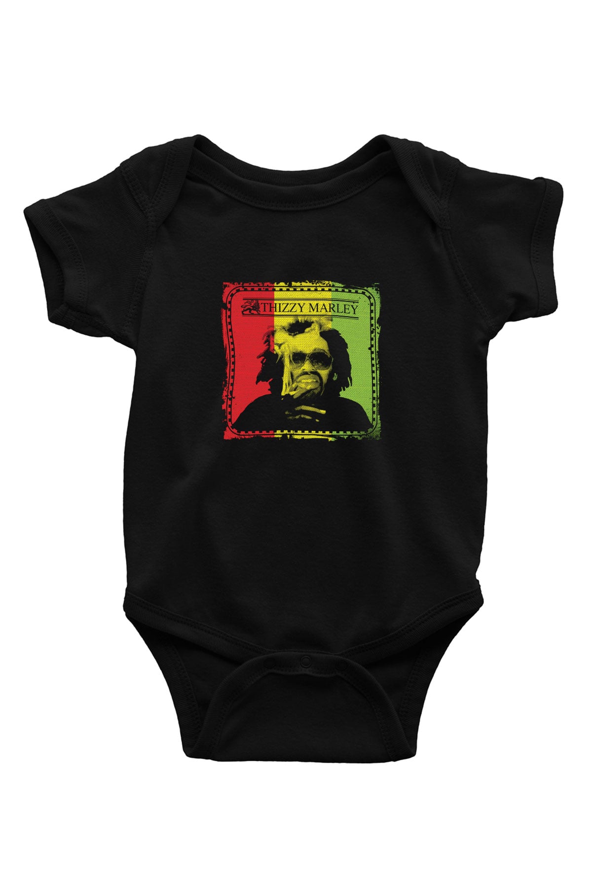 Mac Dre Baskılı Unisex Siyah Bebek Body - Zıbın