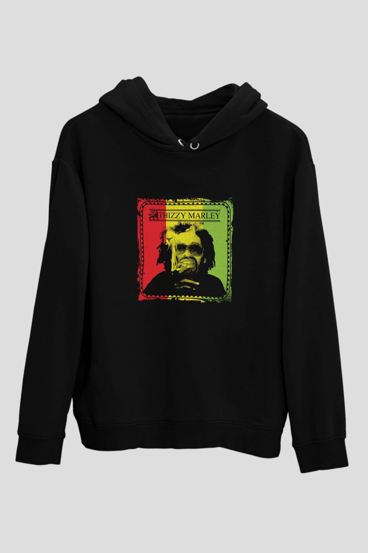 Mac Dre Baskılı Unisex Siyah Hoodie