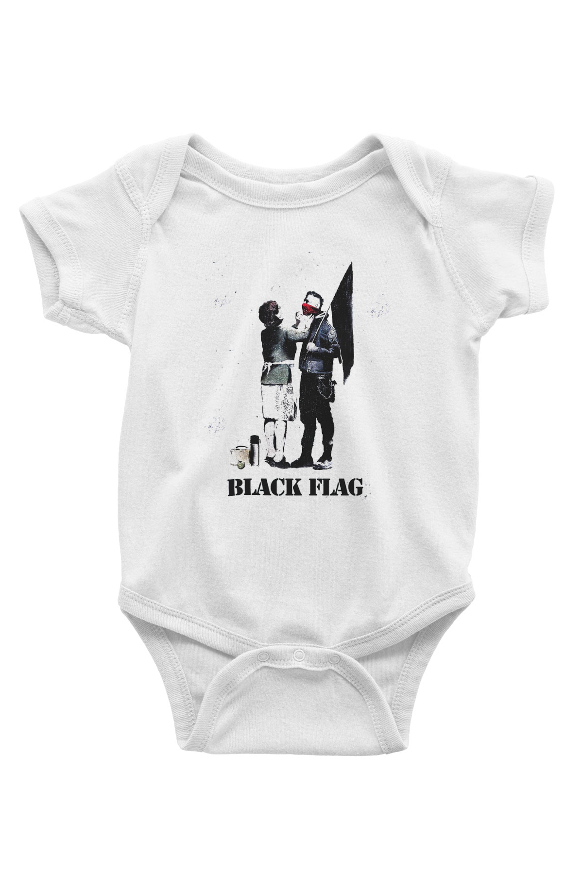 Machine Gun Kelly Baskılı Beyaz Unisex Bebek Body - Zıbın