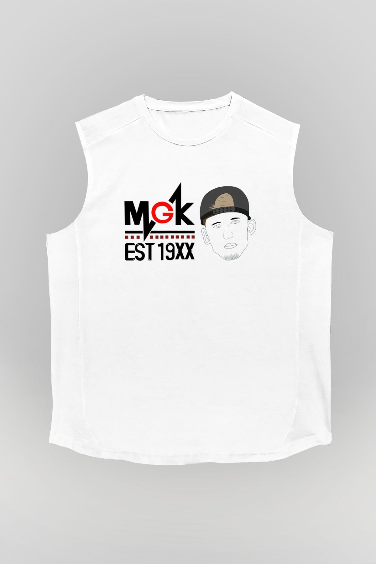 Machine Gun Kelly Beyaz Unisex Kolsuz Tişört