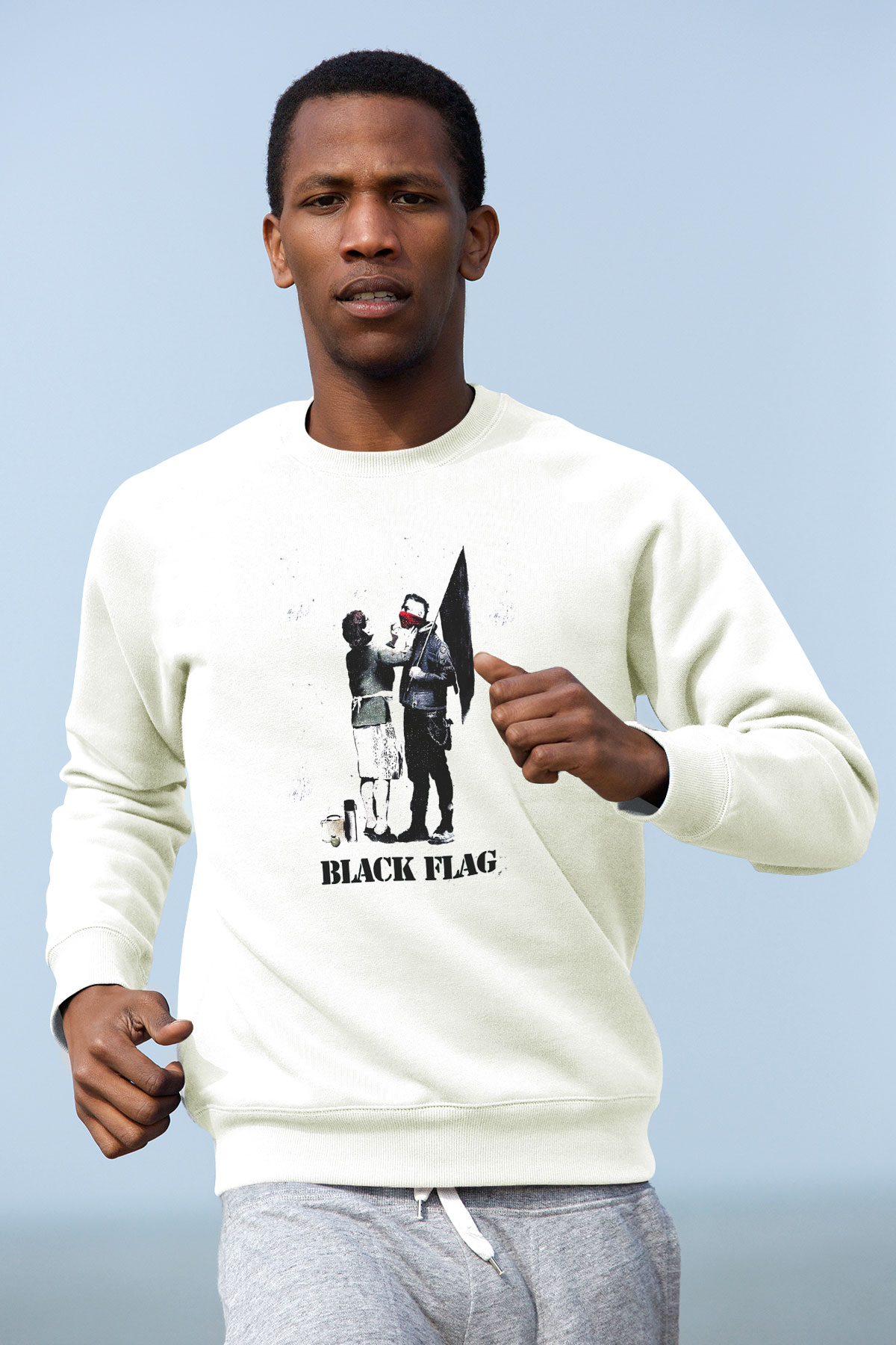 Machine Gun Kelly Beyaz Unisex Sweatshirt