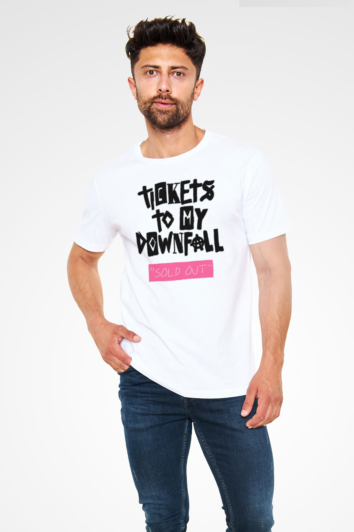 Machine Gun Kelly Beyaz Unisex Tişört T-Shirt - TişörtFabrikası