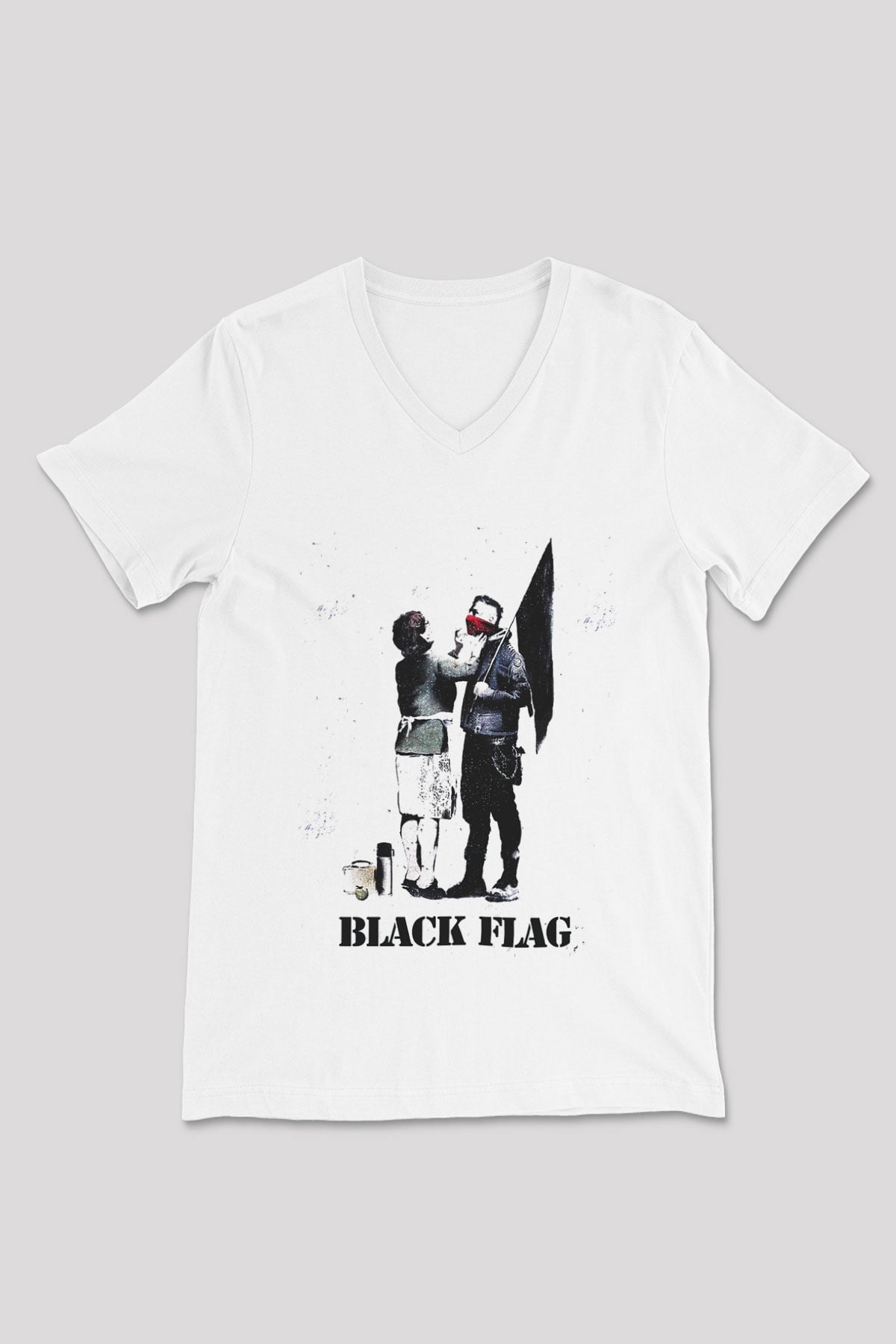 Machine Gun Kelly Beyaz Unisex V Yaka Tişört T-Shirt