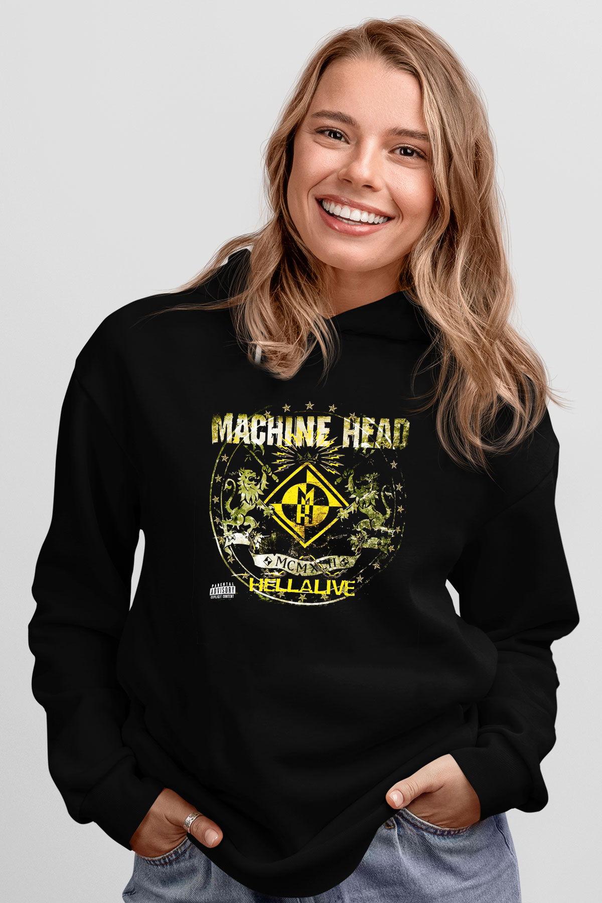 Machine Head Siyah Unisex Hoodie