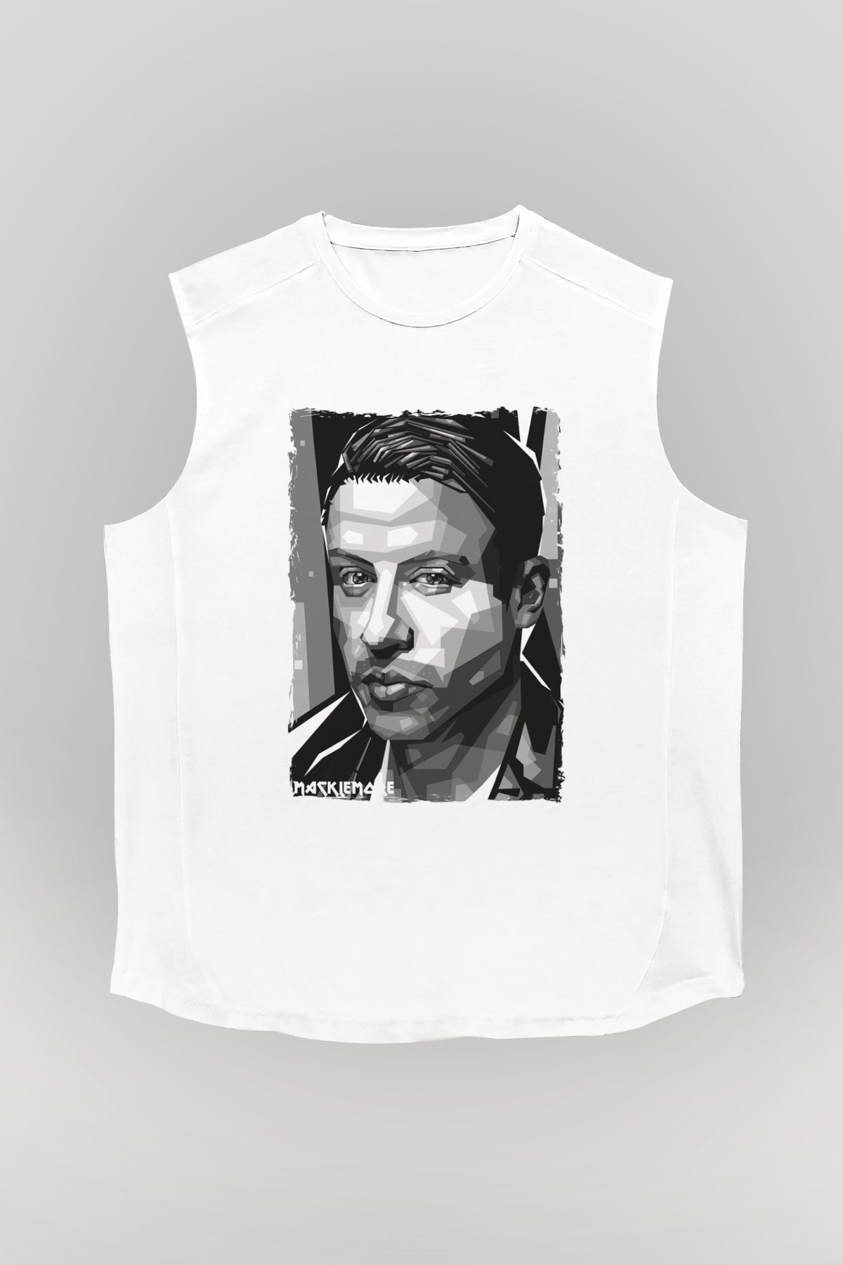 Macklemore Beyaz Unisex Kolsuz Tişört
