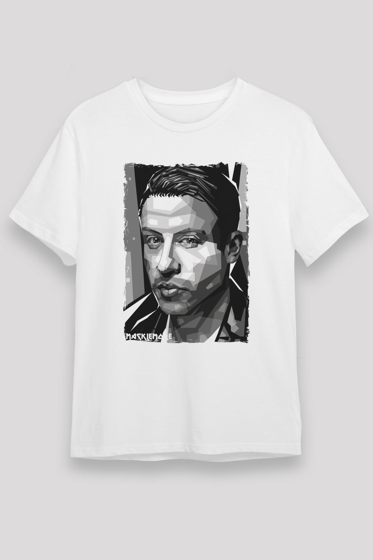 Macklemore Beyaz Unisex Tişört T-Shirt - TişörtFabrikası