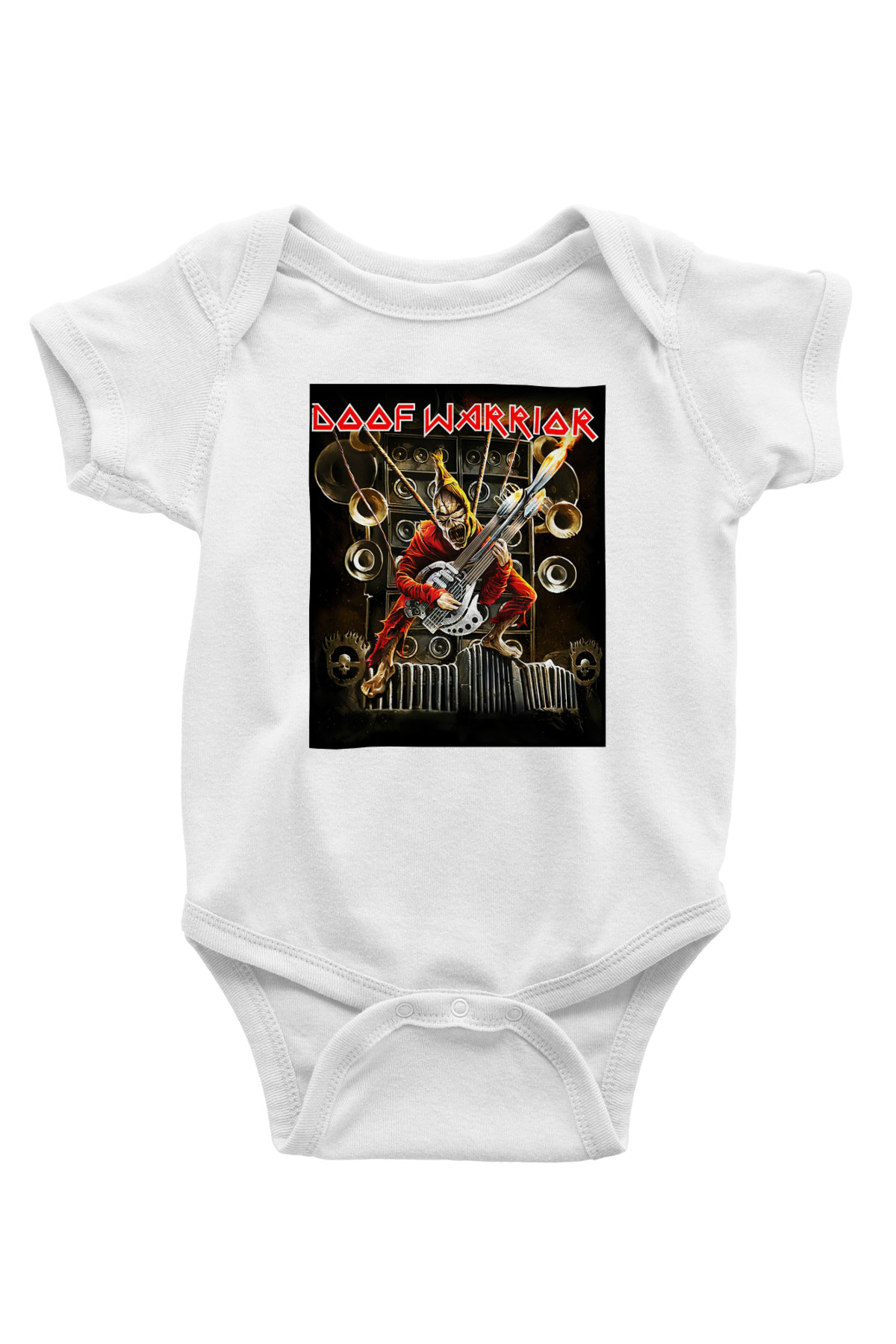 Mad Max Baskılı Beyaz Unisex Bebek Body - Zıbın