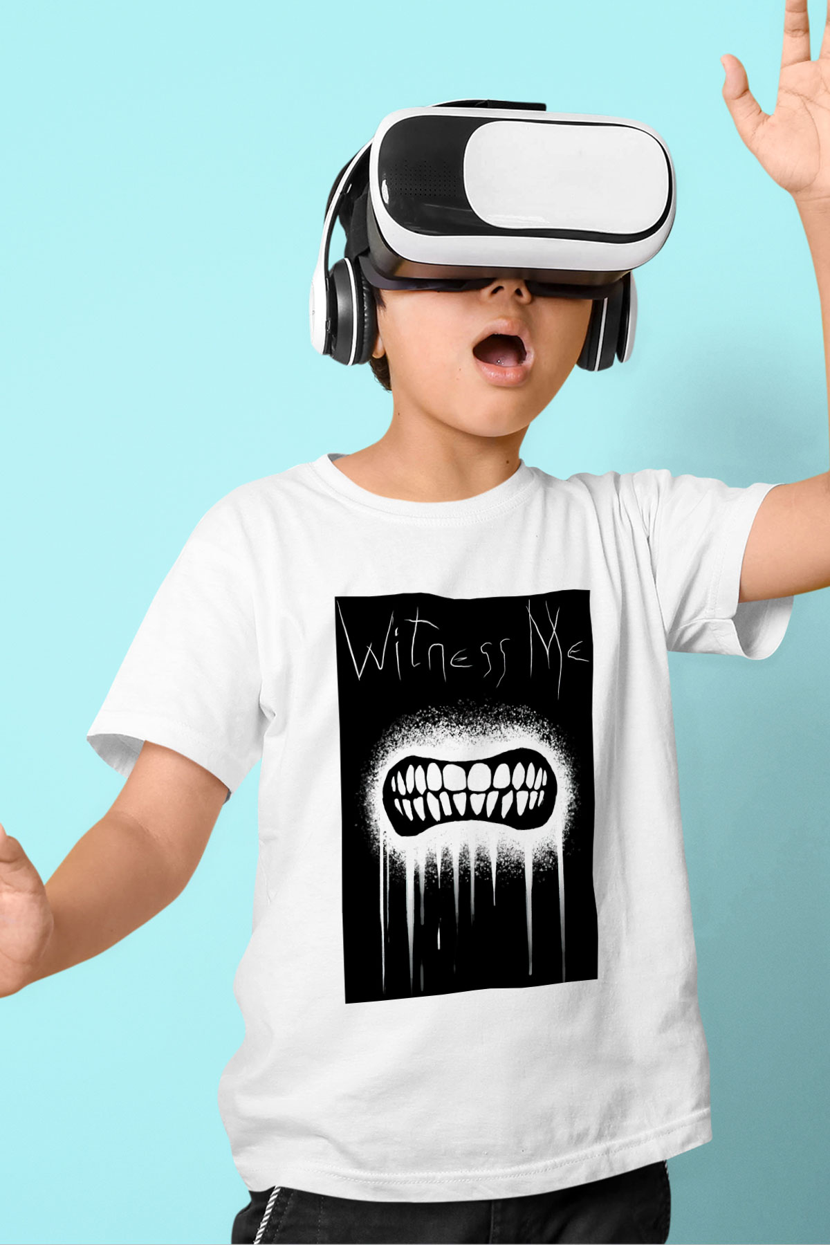 Mad Max Baskılı Beyaz Unisex Çocuk Tişört