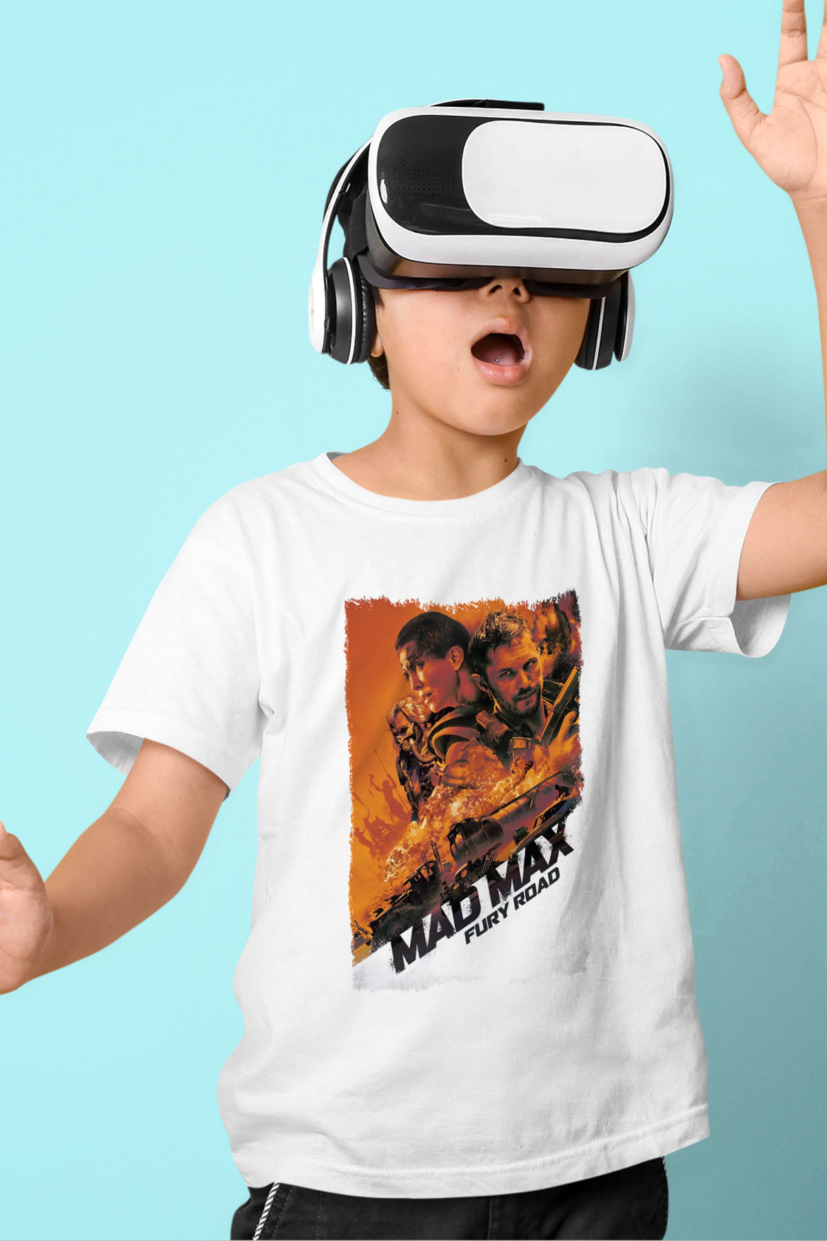 Mad Max Beyaz Unisex Çocuk Tişört