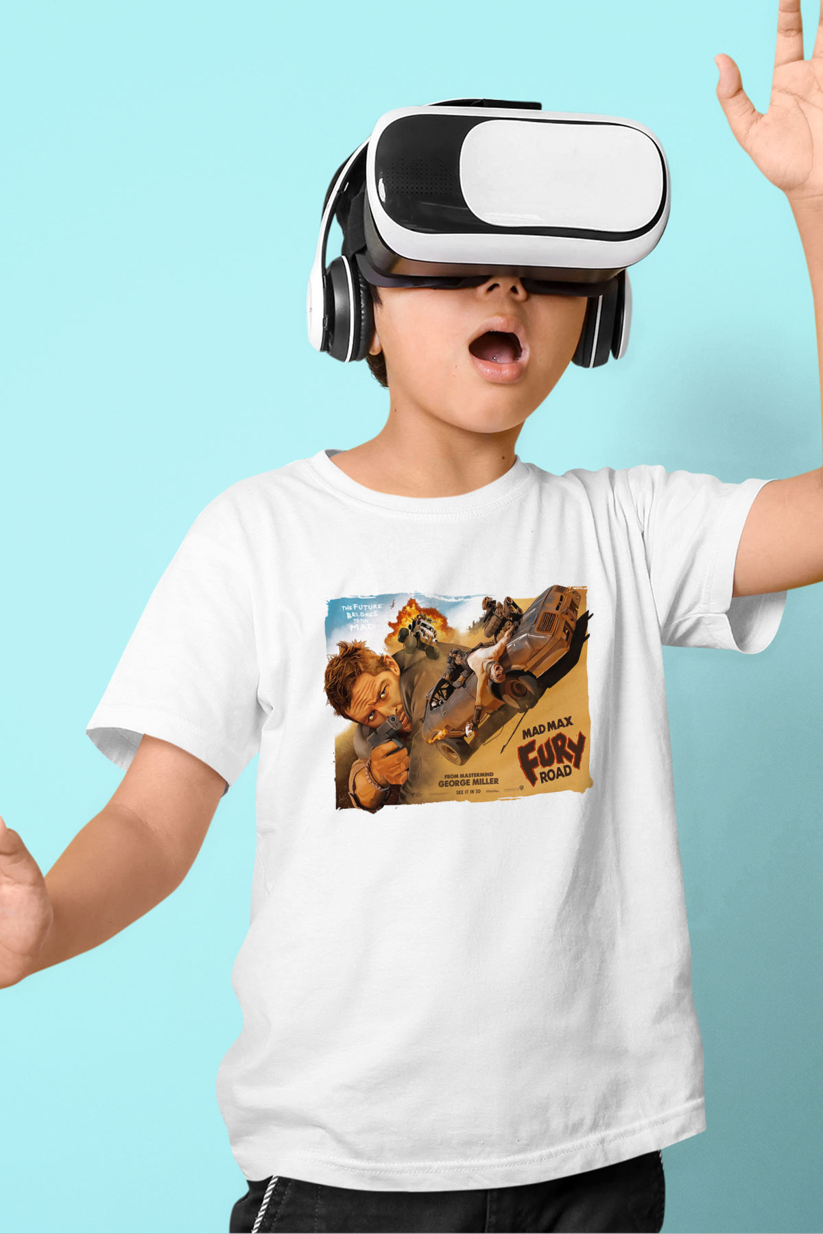Mad Max Beyaz Unisex Çocuk Tişört