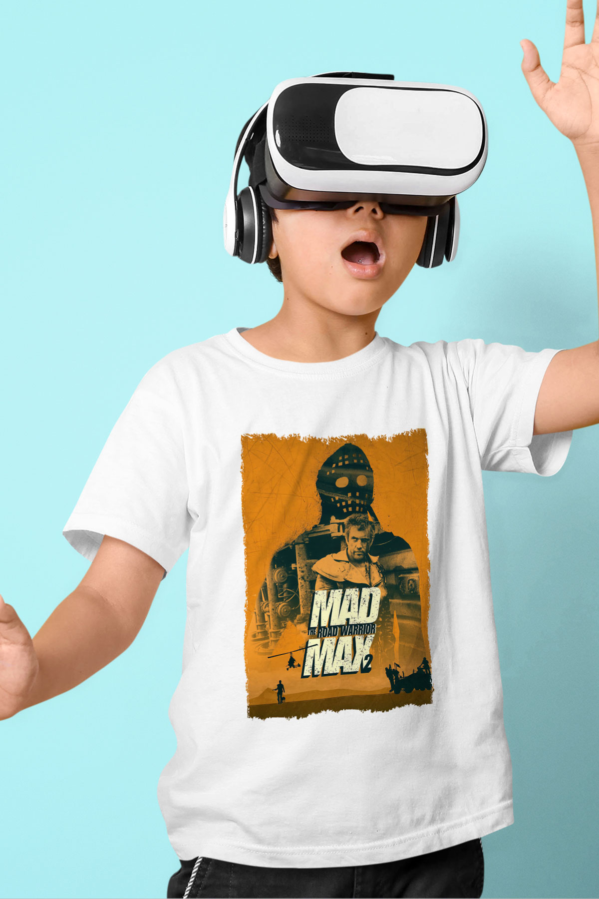 Mad Max Beyaz Unisex Çocuk Tişört
