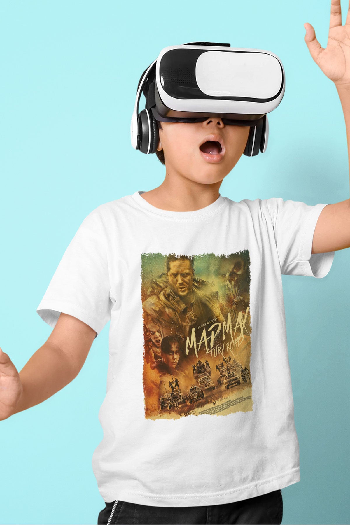 Mad Max Beyaz Unisex Çocuk Tişört