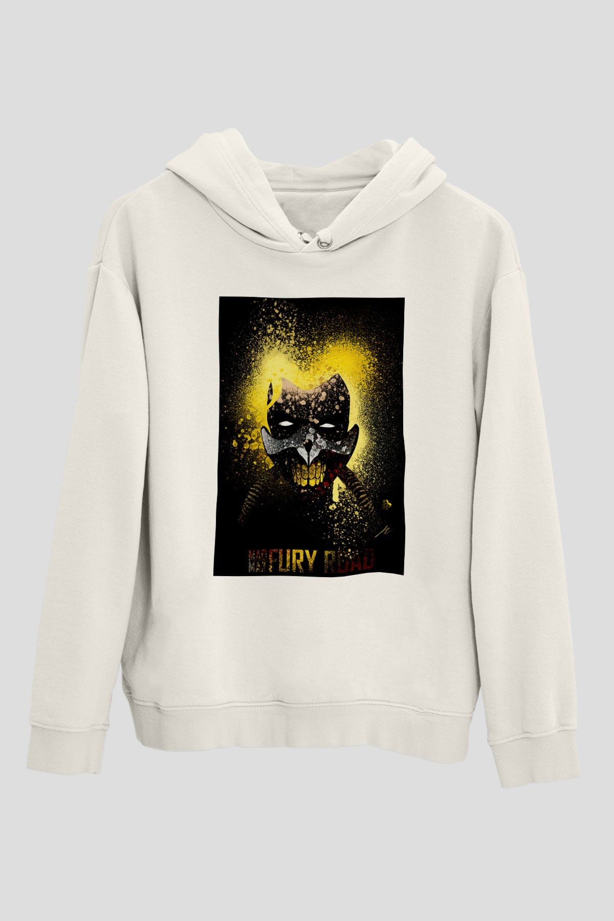 Mad Max Beyaz Unisex Hoodie