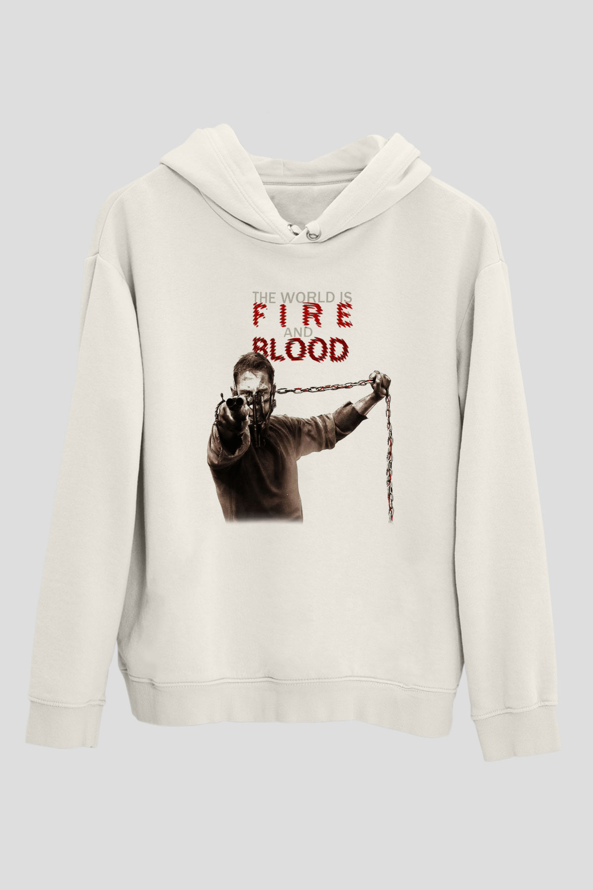 Mad Max Beyaz Unisex Hoodie