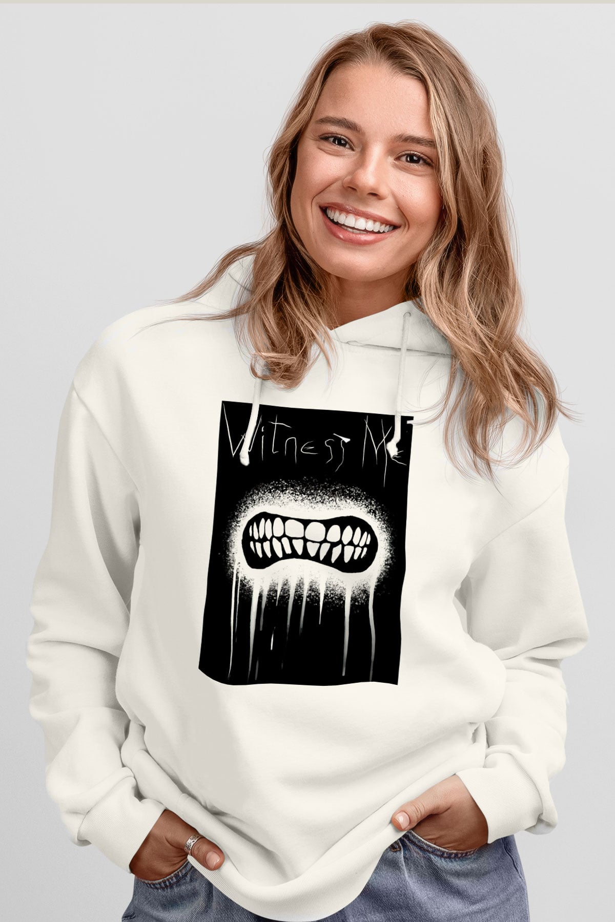 Mad Max Beyaz Unisex Hoodie