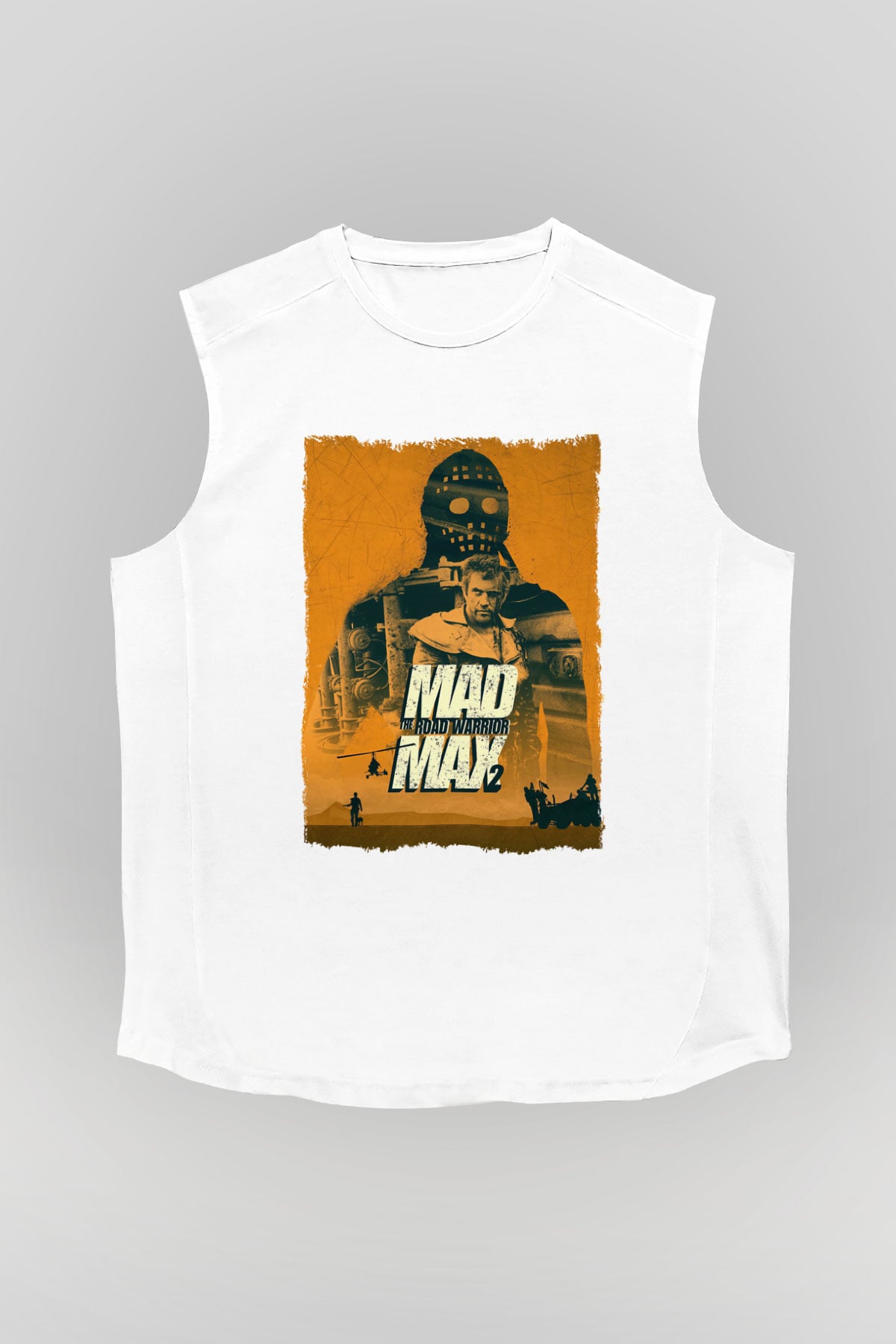 Mad Max Beyaz Unisex Kolsuz Tişört