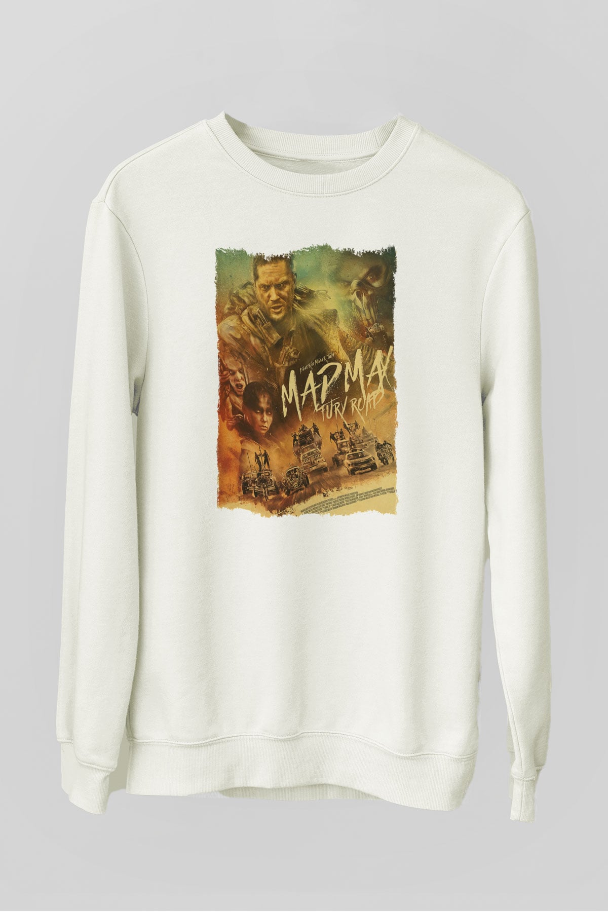 Mad Max Beyaz Unisex Sweatshirt