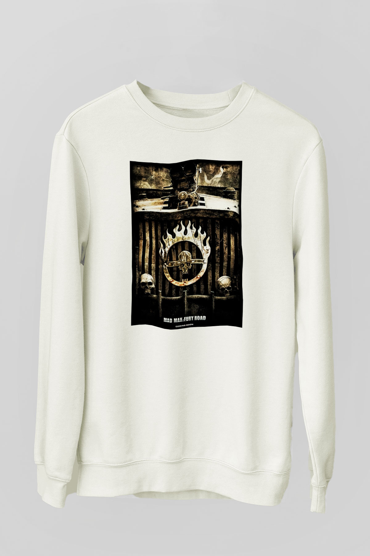 Mad Max Beyaz Unisex Sweatshirt