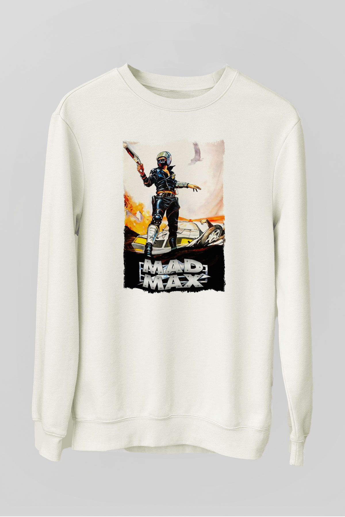 Mad Max Beyaz Unisex Sweatshirt