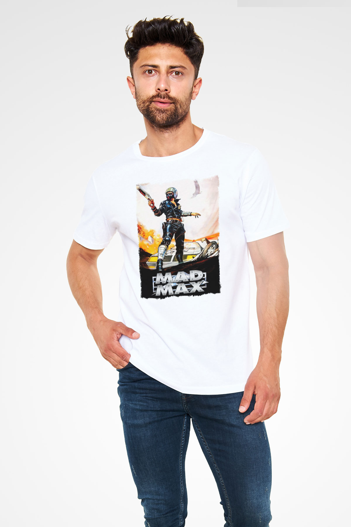 Mad Max Beyaz Unisex Tişört T-Shirt