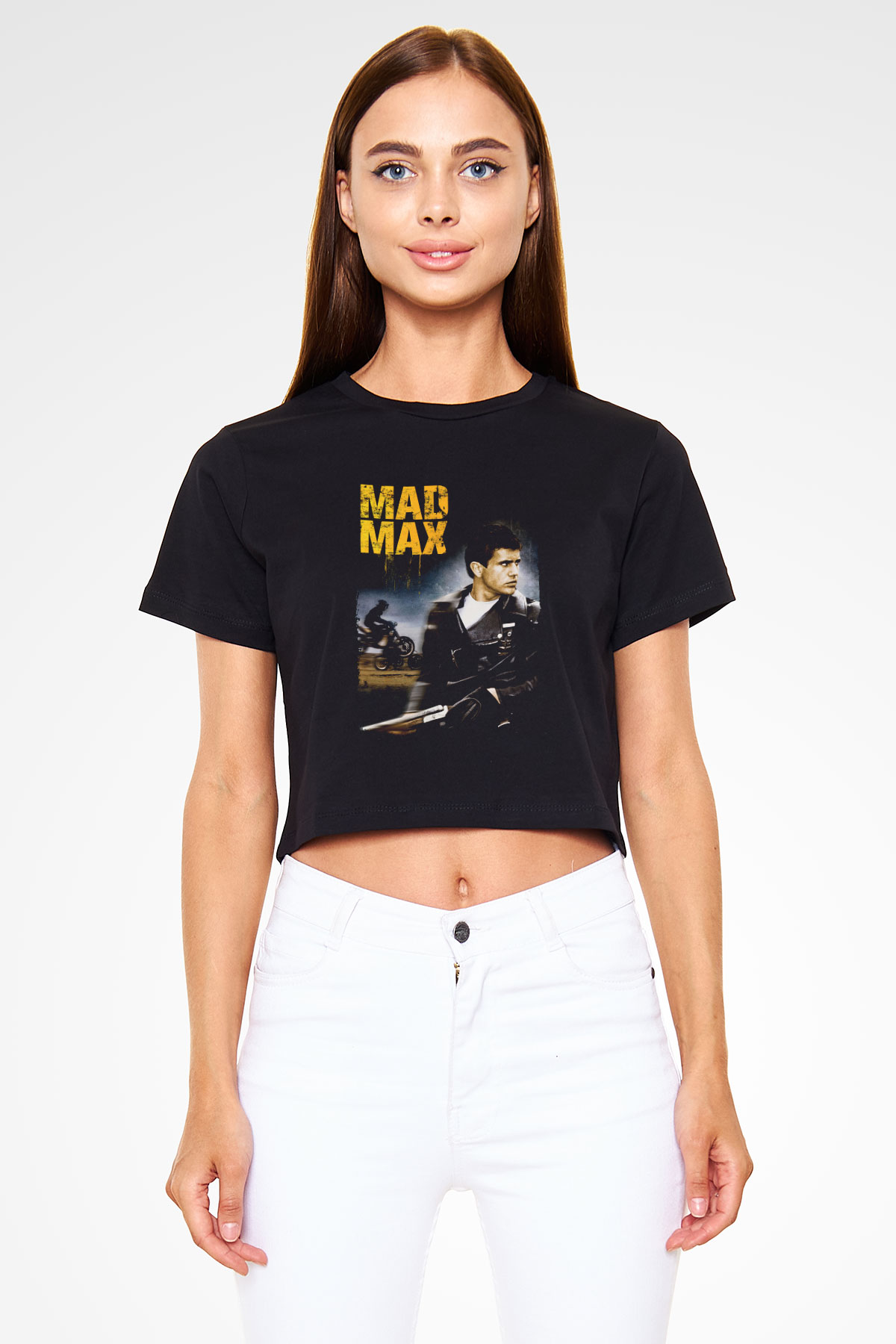 Mad Max Siyah  Crop Top Tişört
