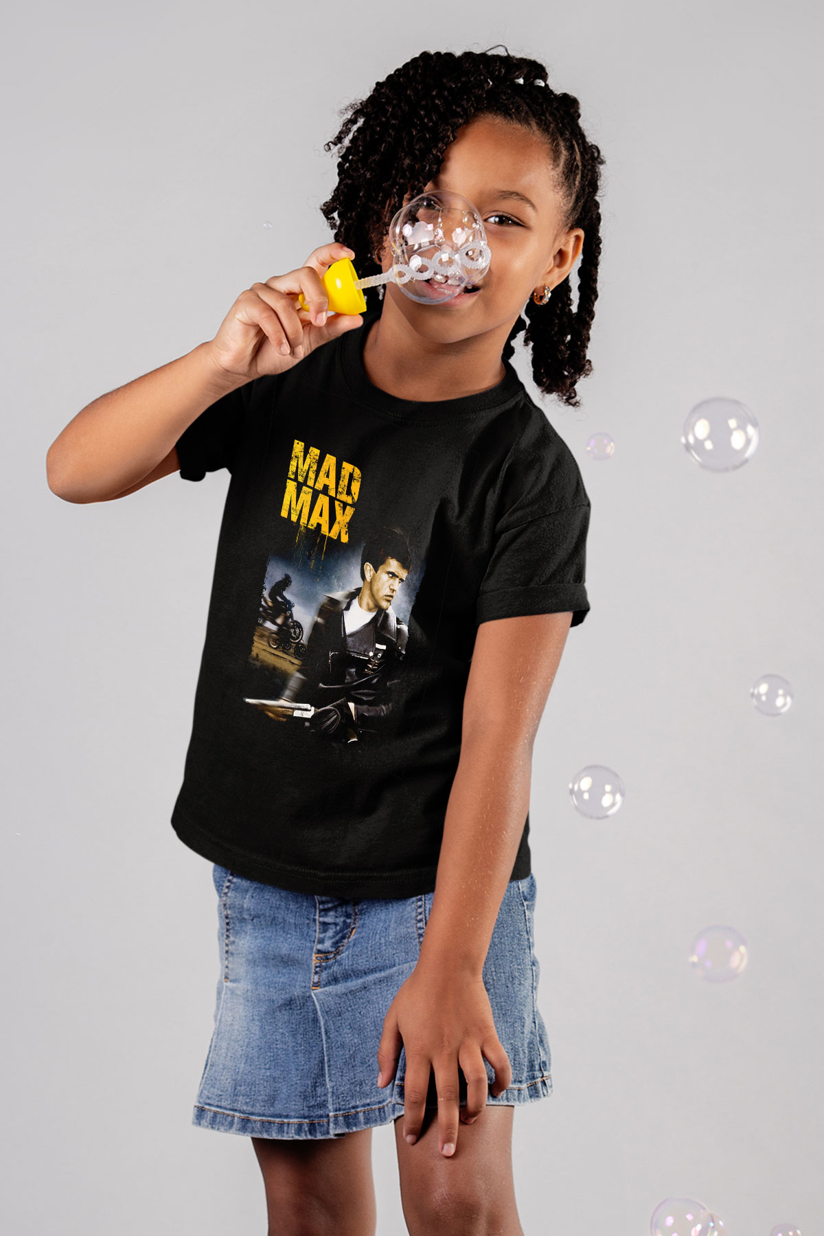 Mad Max Siyah Unisex Çocuk Tişört