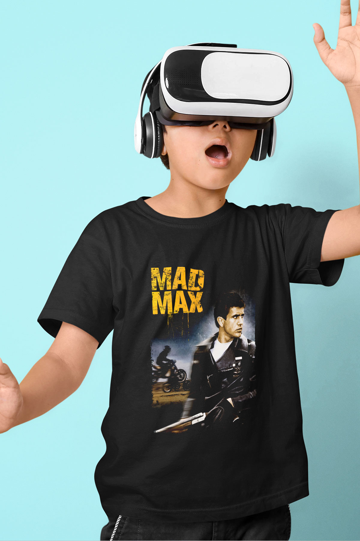 Mad Max Siyah Unisex Çocuk Tişört