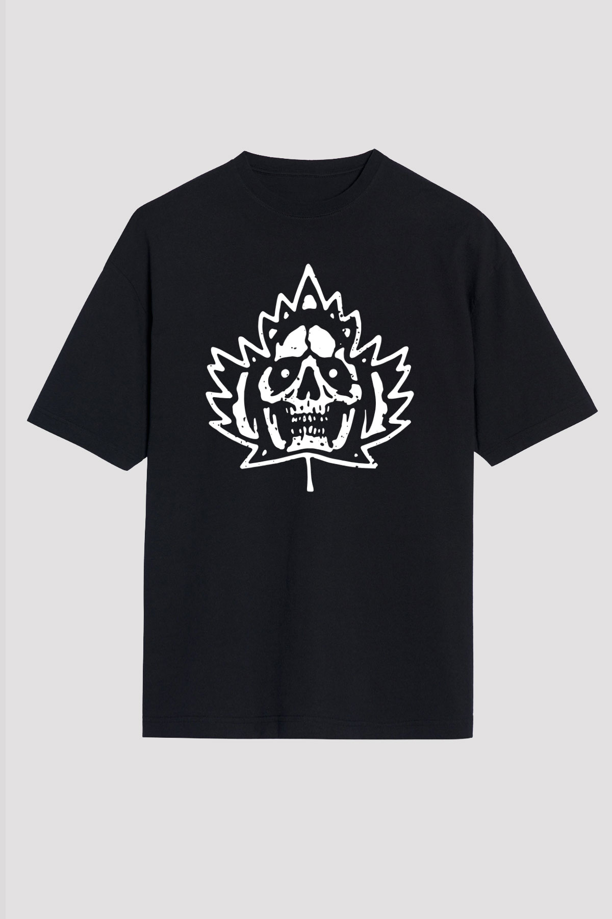 Mad Season Baskılı Unisex Siyah Oversize Tişört - Tshirt