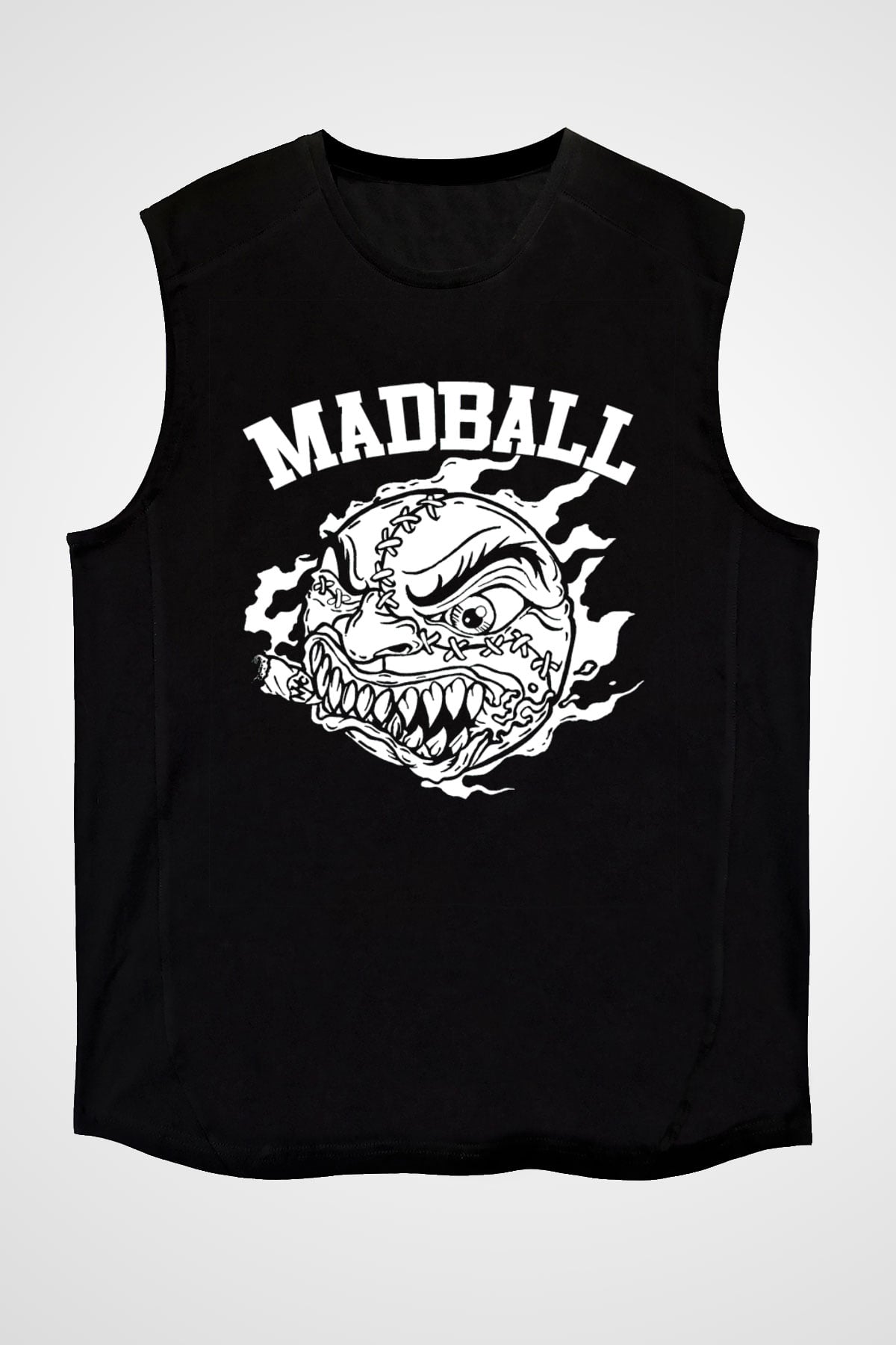 Madball Siyah Unisex Kolsuz Tişört