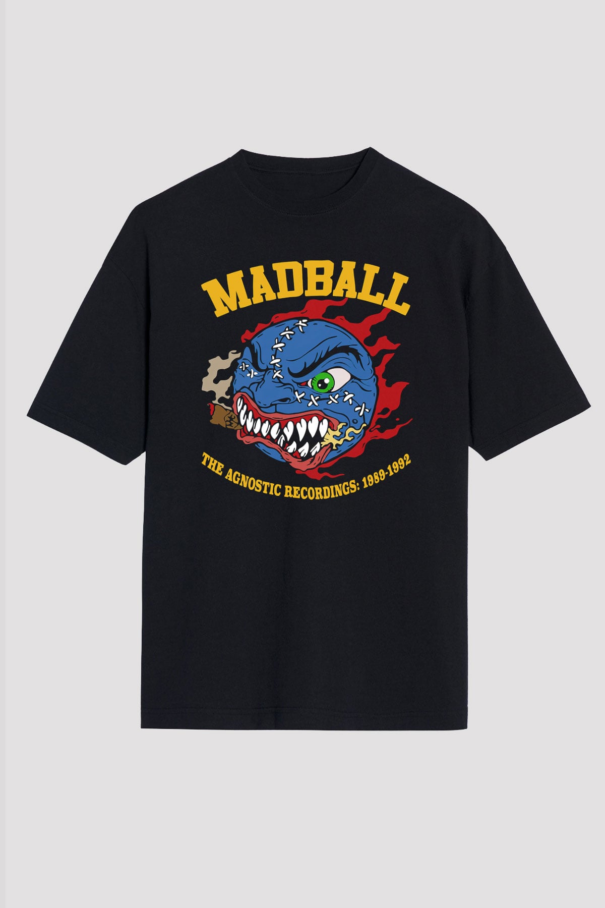 Madball Siyah Unisex Oversize Tişört T-Shirt