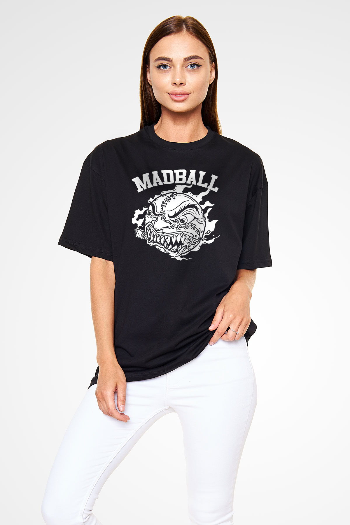 Madball Siyah Unisex Oversize Tişört T-Shirt