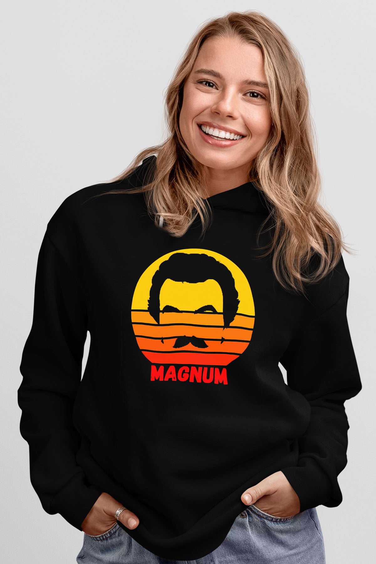 Magnum P.I. Siyah Unisex Hoodie