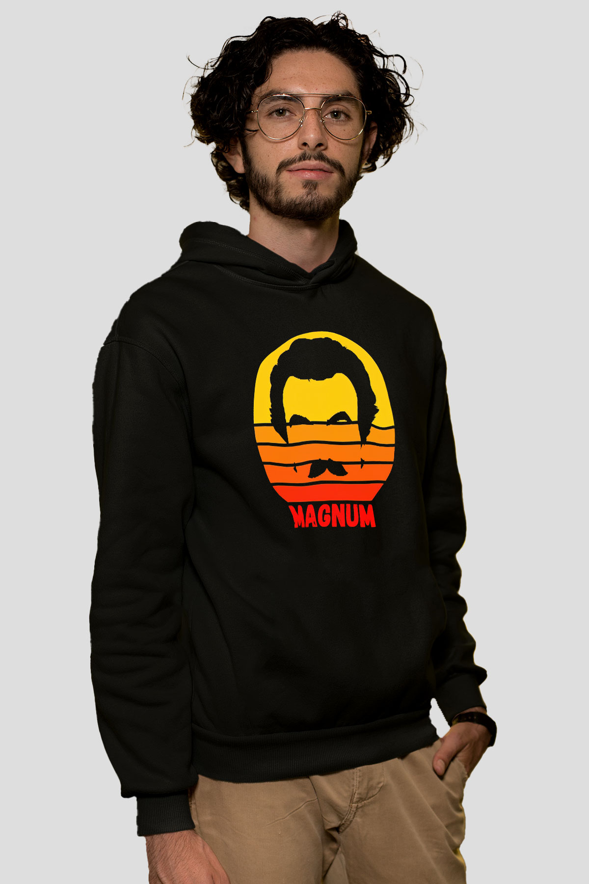 Magnum P.I. Siyah Unisex Hoodie