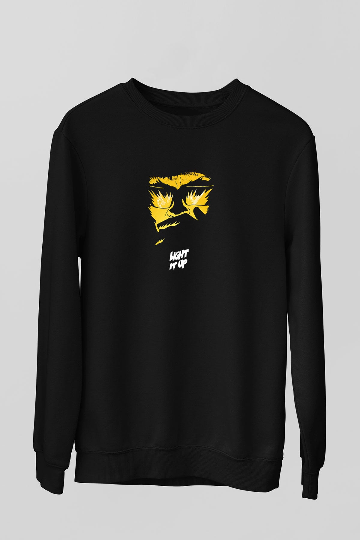 Major Lazer Baskılı Unisex Siyah Sweatshirt