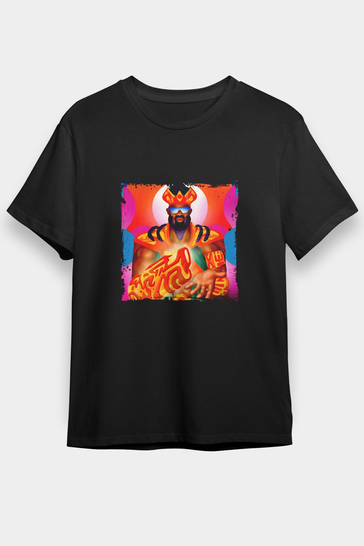 Major Lazer Baskılı Unisex Siyah Tişört