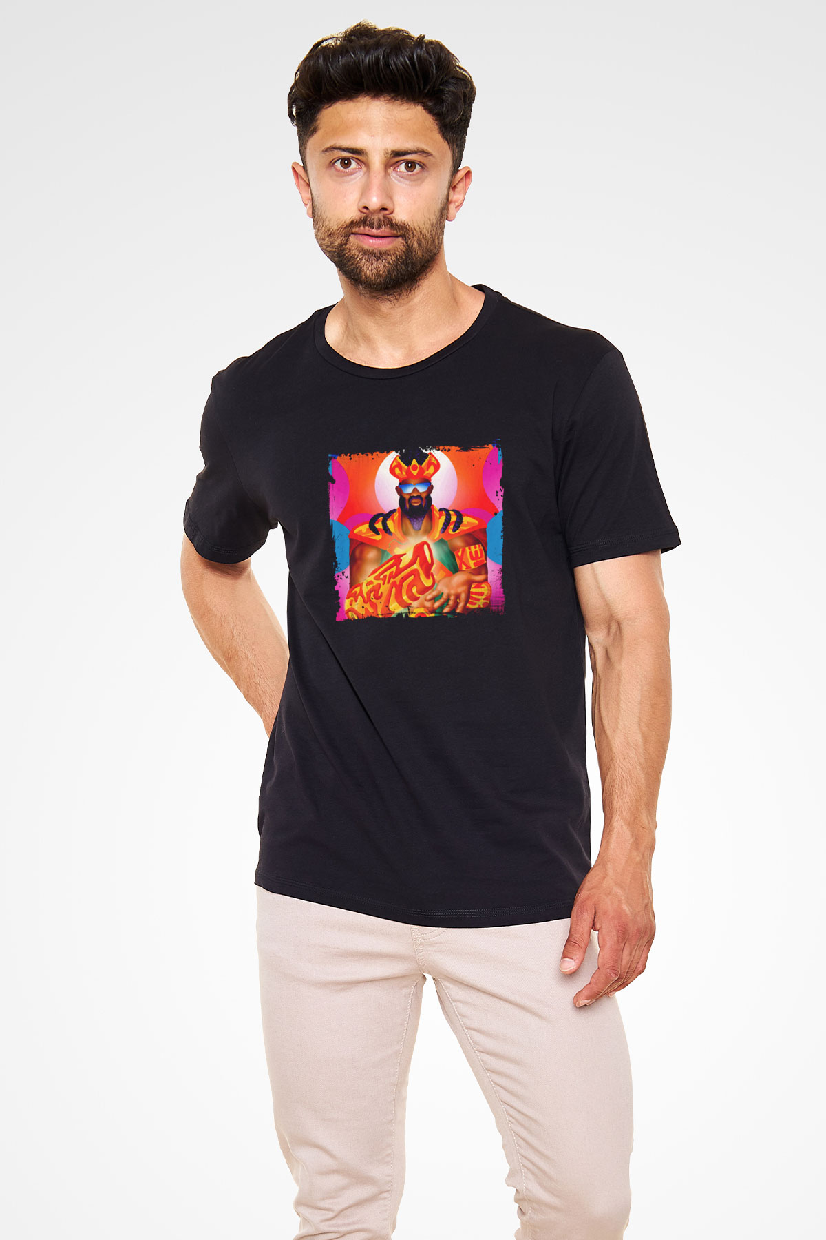 Major Lazer Baskılı Unisex Siyah Tişört