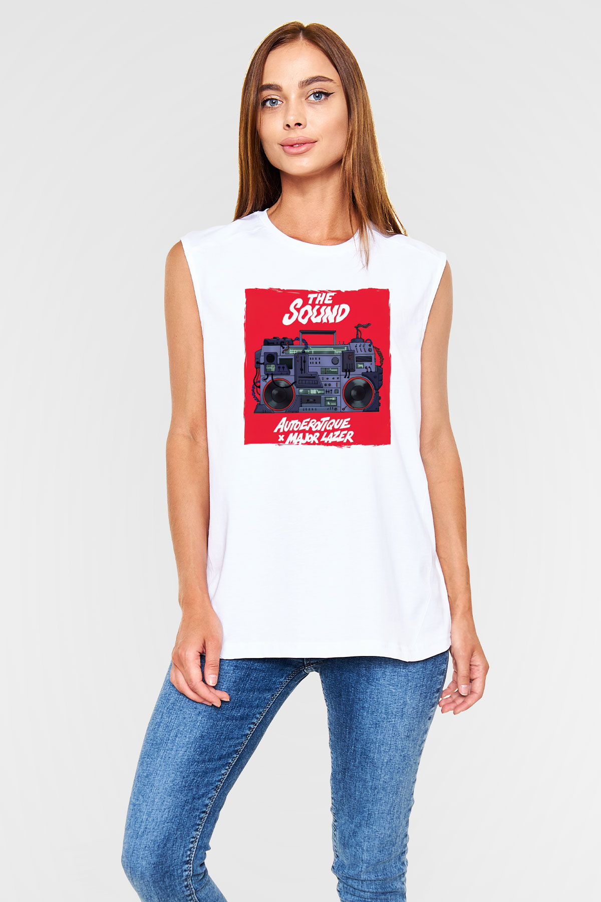Major Lazer Beyaz Unisex Kolsuz Tişört