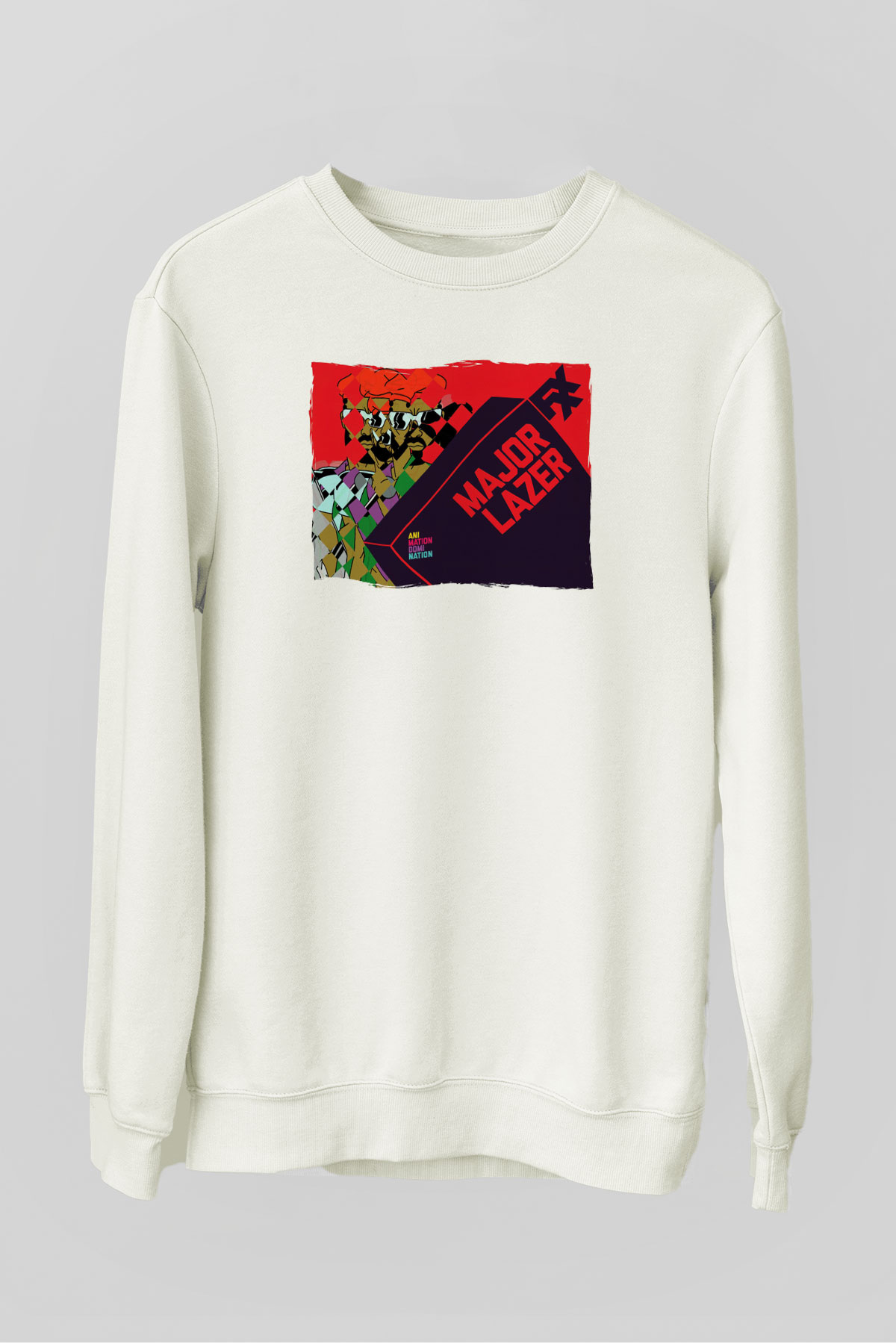 Major Lazer Beyaz Unisex Sweatshirt