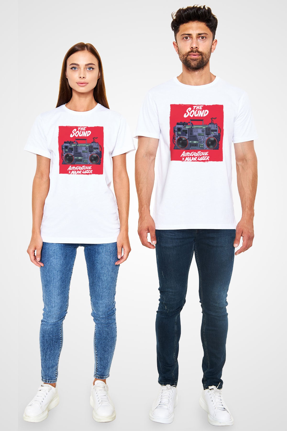 Major Lazer Beyaz Unisex Tişört T-Shirt - TişörtFabrikası