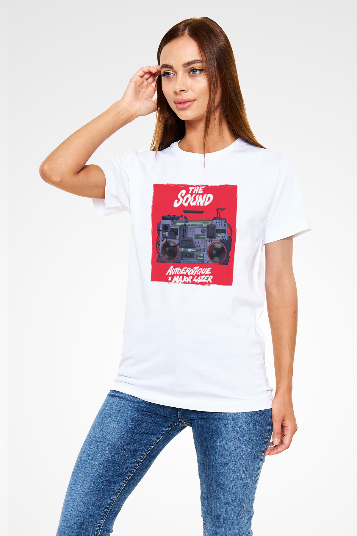 Major Lazer Beyaz Unisex Tişört T-Shirt - TişörtFabrikası
