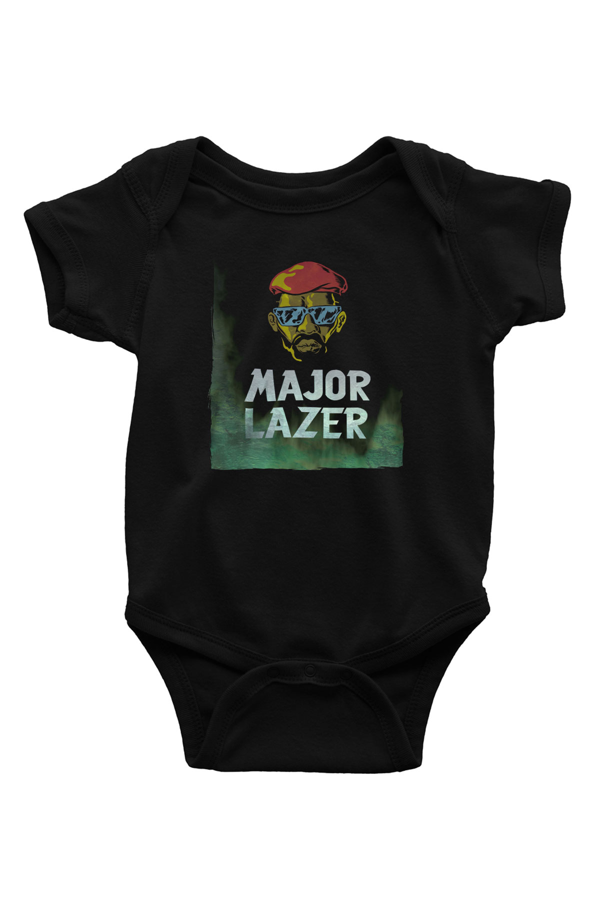Major Lazer Siyah Bebek Body - Zıbın