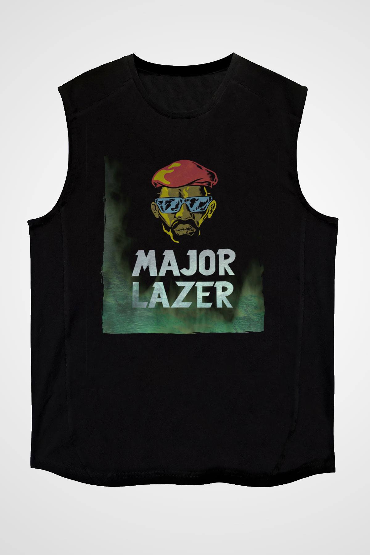 Major Lazer Siyah Unisex Kolsuz Tişört