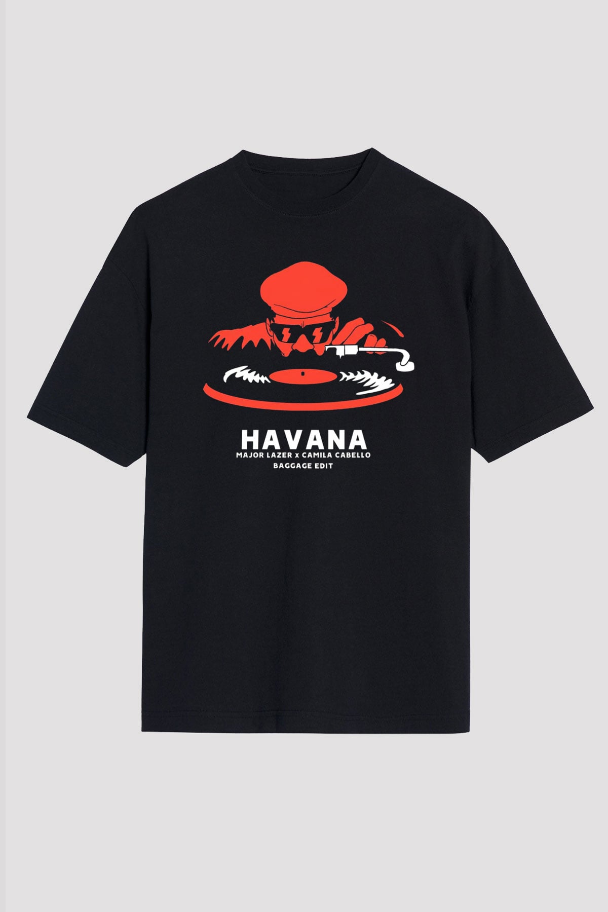 Major Lazer Siyah Oversize Tişört Oversize T-shirt - TişörtFabrikası